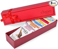 Chocolate Gift Set - Chuao Chocolatier Taste the Joy 8 Piece Gift Set (.39 oz mini bars) - Best-Selling Variety Pack - Gourmet Artisan Milk and Dark Chocolate.